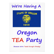 OREGON T.E.A. PARTY INVITATIONS