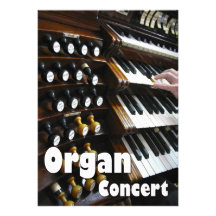 Organ concert invitation - keyboards