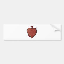 Organ Heart For Valentine'S Day Bumper Sticker