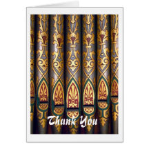 Organ pipes thank you card