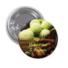 Organic Veggies badge Pins