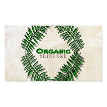 Organic White Wash Business Cards