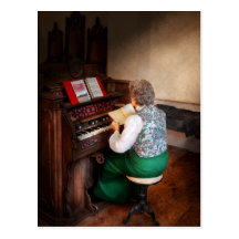 Organist - The lord is my shepherd Post Card