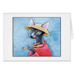 Oriental Shorthair Black Cat card