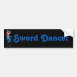 Original Belly Dancer Art Bumper Sticker