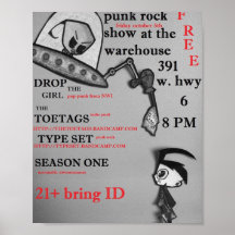 Original Flyer For October 5 2012 Show Posters
