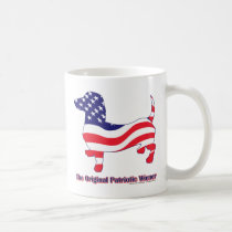 Original Patriotic Wiener/Dachshund mugs