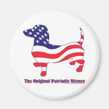 Original Patriotic Wiener/Dachshund Magnets