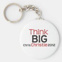 Original Think BIG Chris Christie 2012 Keychain