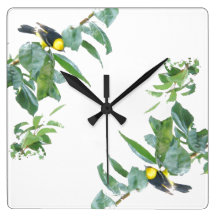 Oriole Birds Wall Clock