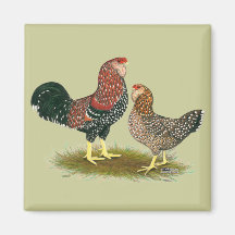 Orloff:  Spangled Pair Refrigerator Magnet