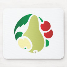 Ornament Art Deco Birne pear Mousepads