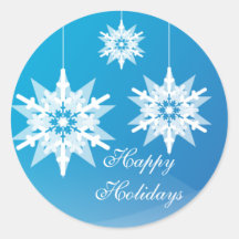 Ornament Snowflakes Holiday Stickers