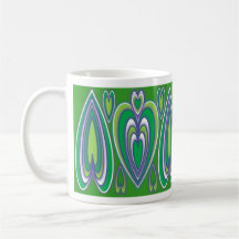 Ornamental26 Green Mugs