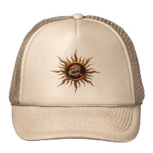 Ornamental Sun Dragon Mesh Hat