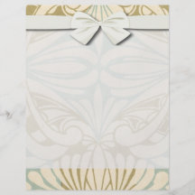 ornate art nouveau style abstract pattern flyer