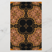Ornate Copper Gold Kaleidoscope Mandala Flyer