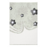 ornate green floral damask personalised stationery