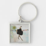 Ornate Ostrich Sunshine Keychain