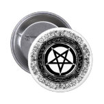 Ornate Pentagram Pinback Buttons
