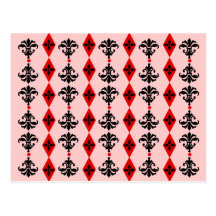 Ornate Stripe Post Card