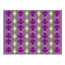Ornate Stripe Post Card
