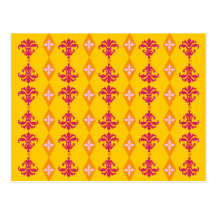 Ornate Stripe Post Card