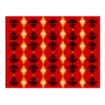 Ornate Stripe Post Card