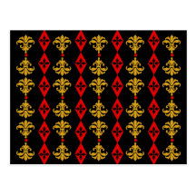 Ornate Stripe Postcard