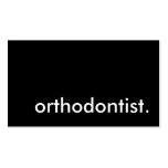 orthodontist. business card