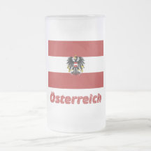 Österreich Dienstflagge mit deutschem Namen Coffee Mug