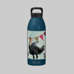Ostrich Blue Damask Liberty Bottle water bottles