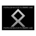 Othala Rune grey Postcard