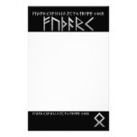 Othala Rune grey Stationery Paper