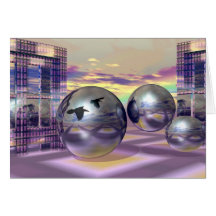 Other worlds greeting card