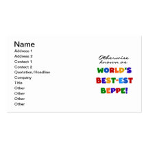 Otherwise Known as Best-est Beppe Business Card