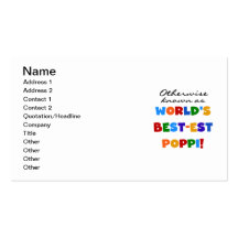Otherwise Known Best-est Poppi T-shirts and Gifts Business Card