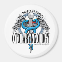 Otolaryngology Caduceus Refrigerator Magnet