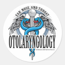 Otolaryngology Caduceus Sticker