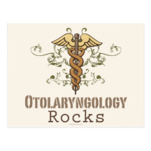 Otolaryngology Rocks Caduceus Postcard
