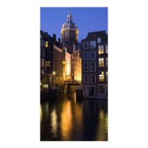 Oudezijds Kolk in Amsterdam Netherlands Personalized Photo Card