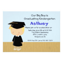 Our Big Boy's  Graduation Invitation
