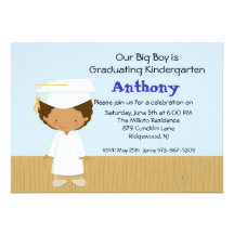 Our Big Boy's  Graduation Invitation