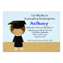 Our Big Boy's  Graduation Invitation