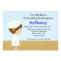 Our Big Boy's  Graduation Invitation