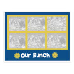 Our Bunch 6 photo retro style card Postcards