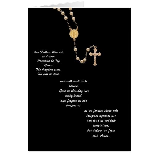 "Our Father" Prayer Greeting Cards