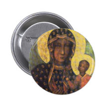 Our Lady of Czestochowa Pinback Buttons
