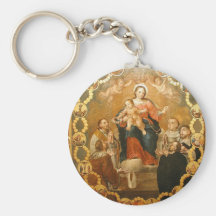 OUR LADY OF THE ROSARY KEYCHAIN