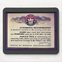 Our Part In The War Effort Mouse Pad
